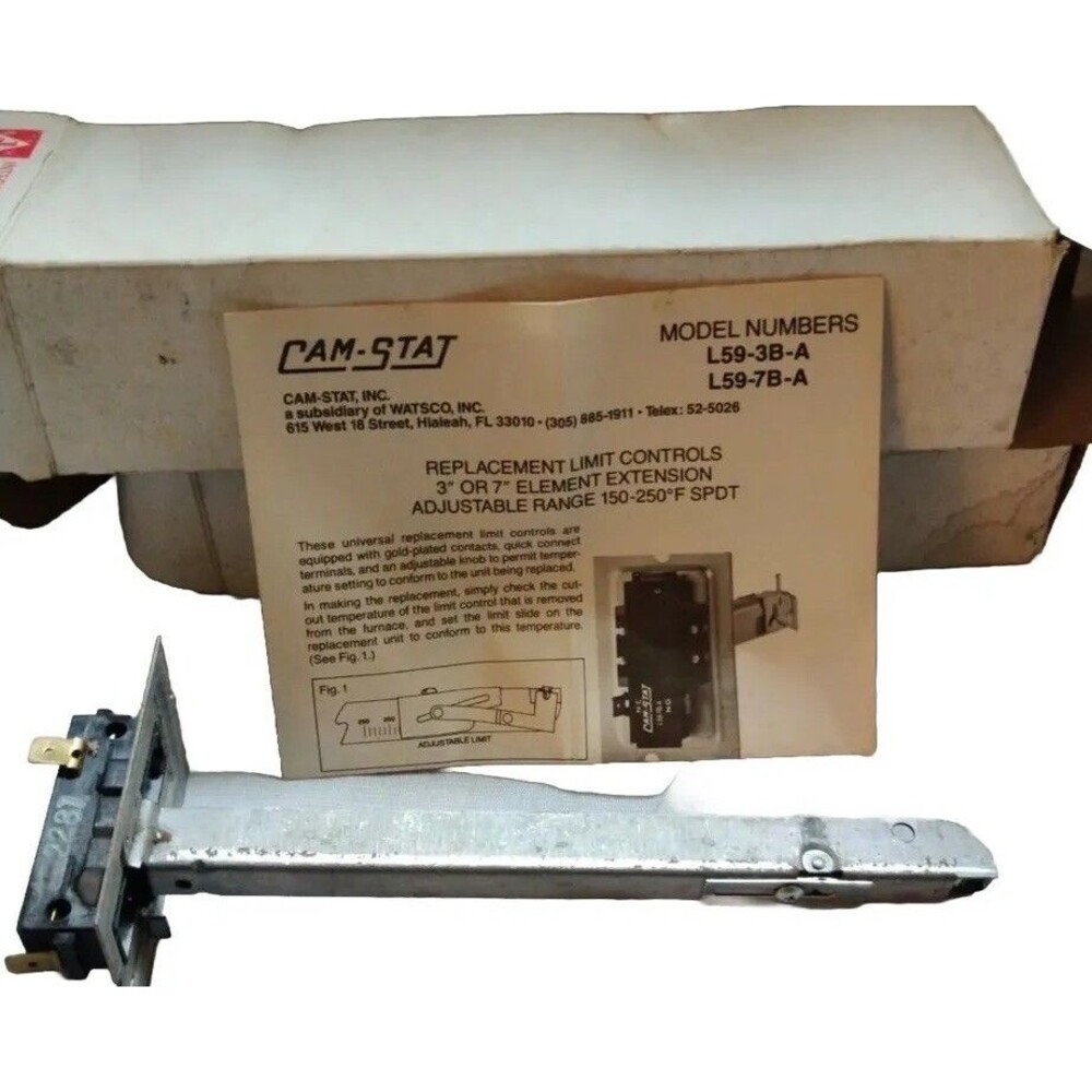 Johnstone CAM-STAT 7" Element Limit Control ~ Part # L36-139